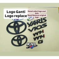 Emblem toyota logo vios yaris matte logo