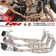 For BMW S1000RR S1000R 2019-2024 Motorcycle Exhaust Full System Front Link Pipe With Muffler AT2 AK 
