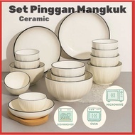 Pumpkin/Pinggan Mangkuk Set/Ceramic Plate/Ceramic Bowl/Ceramic Plate Set/Set Pinggan/Pinggan Seramik