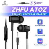 Zhfu Atoz Premium Earphone Headset Handsfree Heavy Bass