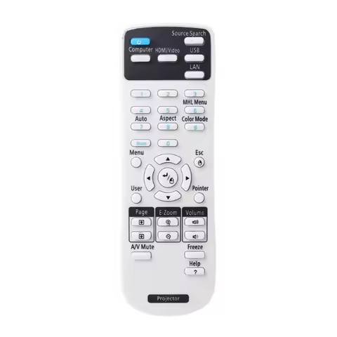 Remote Control for Epson Projector, Remote Controller Compatible with Epson 1599176 EX3220 EX5220 EX