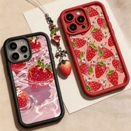 Cute Strawberry Case For Motorola Moto G86 G56 G14 G06 E14 G05 G34 G75 GPlay 2025 E13 E40 E32 With l