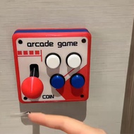 Retro Arcade Game Joystick Switch Sticker Aid Creative 3D Printing Gamepad Sticker Fun Wall Modifica