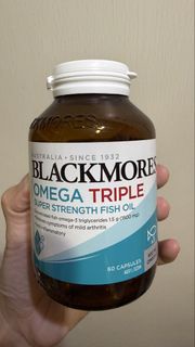 [現貨🇦🇺澳洲代購] Blackmores Omega Triple 60粒 特強型魚油三倍強效深海魚油900毫克