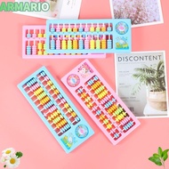 IARMARIOQR Abacus Calculation, Plastic 7 Beads Mental Abacus Calculation, Colorful 11 Column Abacus 
