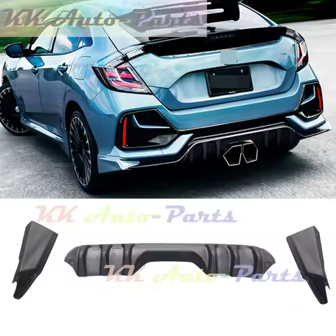 FRP Diffuser Rear Bumper Splitters Side Aprons Splitter Spoiler For Honda CIVIC 10TH FK7 Hatchback A