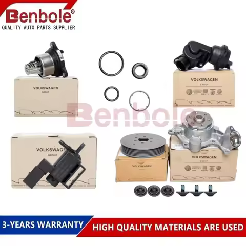 Genuine OEM Water Pump Pulley Kit 06M121031G,06M121013G,06M121013D/C,For AUDI A6 C8 A8 D5 A5 A7 Q5 Q