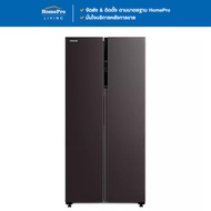 TOSHIBA ตู้เย็น SIDE BY SIDE GR-RS600WI-PMT(37) 16.2 คิว SATIN GREY อินเวอร์เตอร์