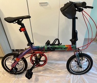 Rifle R3 14吋 外3速 炫彩電鍍特別版 超新淨 輕量摺疊單車（已升級配件）