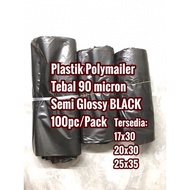 Polymailer plastic dhl courier bag/ glossy black Online plastic/, contents 100 sheets