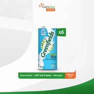 Greenfields Susu UHT Full Cream 950ml - Isi 6 pcs - 100% Fresh Milk dari Greenfields Farm