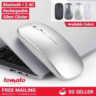 [SG Seller] Silent Bluetooth Rechargeable 2.4G Mouse with DPI 800/1200/1600