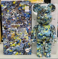 C1379-151 MEDICOM 400% BEARBRICK BE@RBRICK Jackson Pollock Studio