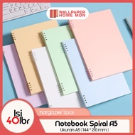 Notebook Ring A5/ Notebook A5 Spiral Notebook Aesthetic/ Spiral Notebook A5 Agenda Book