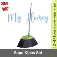 SCOTCH BRITE MyHomey Scotch Brite3m ID 471 ID471 Nylon Broom Fan Set