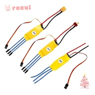 ROXUL ESC Brushless Motor, 30A/40A RC Parts Speed Controller, Replacement Helicopter Boat Banana Hea