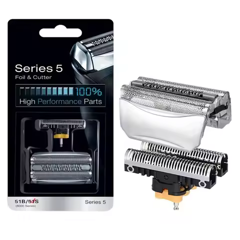 51S Replacement Head Foil&Cutter blade for Braun Series 5 and 8000 Series,590cc,8595,8985,8975,8991,