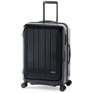 日本 MAXBOX 8011 20"/24"/28"黑色[前開蓋日本剎車輪]行李箱