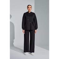 SHE DAZZLE Ae-ri Pullover Hoodie Set In Black