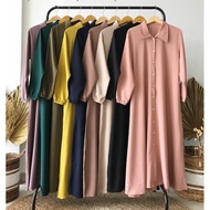 Gamis Nidia Full Kancing Mosscrepe