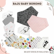 [ READY STOCK ] Baby Bib 20+ Different Design And Colors Triangle Double Layers BBB042 - Baju Baby Borong