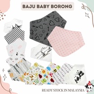 [ READY STOCK ] Baby Bib 20+ Different Design And Colors Triangle Double Layers BBB042 - Baju Baby B
