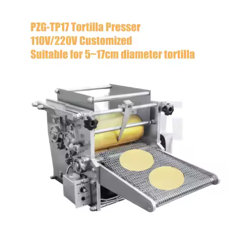 Industrial Automatic Tortilla Making Machine for Flour Corn Mexican Taco Roti Bread Press Baking