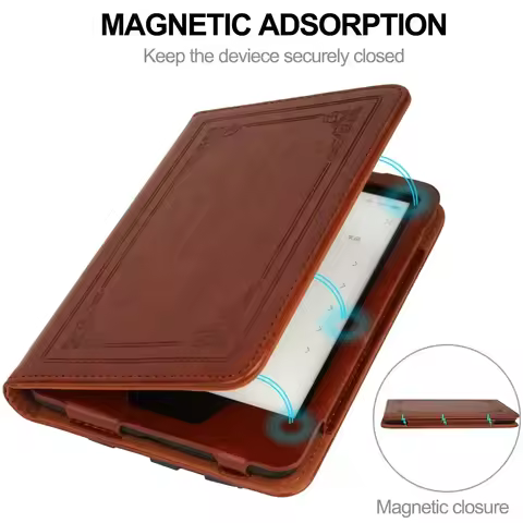 Retro Funda For Amazon Kindle Paperwhite 2024 12th Gen Smart Case Handheld Cover with Stand For Kind