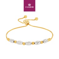 HABIB 925 Silver Adjustable Bracelet CJ-7-BR22