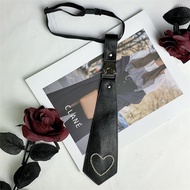 Nb nb nb nbnjk Bow Tie dk Tie Leather Punk Style Metal Men Women Free Neck Hardware Diamond-studded 