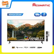 Aconatic ทีวี 40 นิ้ว LED FHD HDR Google TV รุ่น 40HSA120AN Smart TV สมาร์ททีวี (รับประกัน 3 ปี)