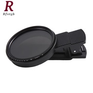 Universal 52MM Clip-on ND 2-400 Adjustable Density Filter Phone Polarizer Lens Accessories