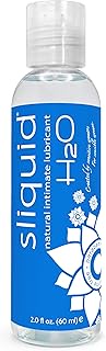 Sliquid Lubricants H2o Naturals Water Based Intimate Lubricant, 2 Fluid Ounce