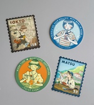 【防水大貼紙】旅行行李箱貼紙