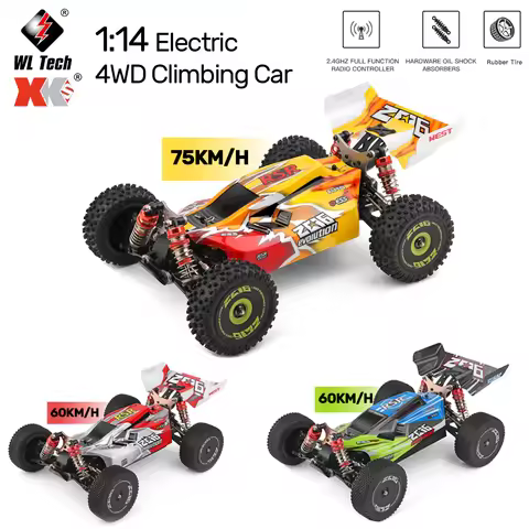 WLtoys 144001 144010 4WD RC Car 60KM/H 75KM/H High Speed Racing Car 2.4G Off-Road Drift Remote Contr