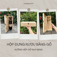 Pine Wood Wine Box Storage Box