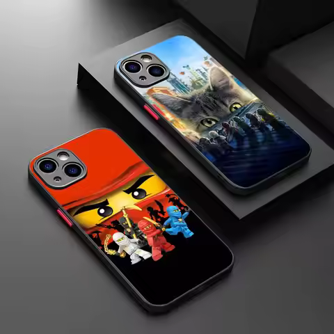 L-Lego N-Ninjago Phone Case for iPhone 16 15 14 11 12 13 Pro Max X XS Translucent Matte Cover