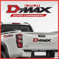 ISUZU DMAX Car Sticker Body Side Front Rear Decal 4x4 DMAX 07 Commonrail Accessories Aksesori Kereta