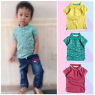 Collar Tshirt Kids for Boy Tshirt Berkolar Budak Lelaki 6m-3 Years