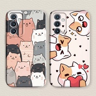 HP Softcase Case Samsung M54 5Ghp Samsung F54 5G/ Cute Cat Motif Tpu Prokamera
