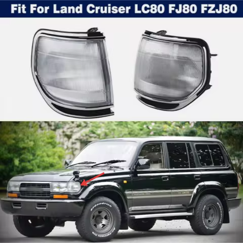For Toyota Land Cruiser LC80 FZJ80 1995-1997 Car Front Bumper Corner Light OE: 81620-60080/81610-601
