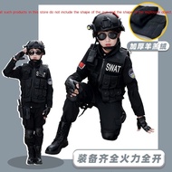 Ready stock baju polis kanak lelaki Children's Special Forces Toy children's military uniform suit police uniform male special police uniform boys and girls police uniform police u