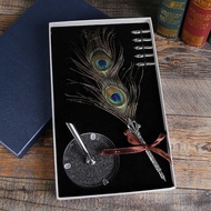 Gift Box Dip Water Feather Pen Wedding Signature Table Pen Dip Water Feather Pen