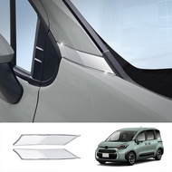 For Toyota Sienta 10 Series 2022 2023 Chrome A Pillar Front Side Window Panel Cover Trim Garnish Exterior Accessories