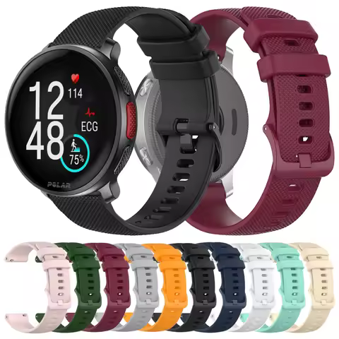 20 22mm Silicone Strap For Polar Vantage V3 M2/M Grit X Pro Titan Sport Wristband For Polar Ignite 3