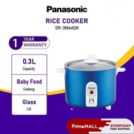 PANASONIC SR-3NAA Baby Rice Cooker 0.3L 0.16KG SR-3NAASK Auto Cooking Small Baby Food Glass Lid Lightweight Periuk Nasi