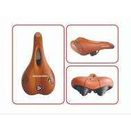 CN soft brown classic bicycle saddle