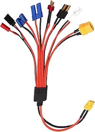 RC Lipo Battery Charger Adapter Connector Splitter Wire 8 in 1 – Octopus Convert Cable to XT60 Plug 
