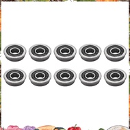 10Pcs F695- Bearing 5X13X4mm Flanged Miniature Deep Groove Ball Bearings F695RS for   2/3 3D Printer