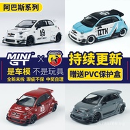 MINIGT 1: 64 Fiat Abass ABARTH 595 LBWK Wide Alloy Car Model Collection Ornaments